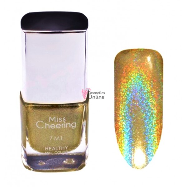 Lac de unghii Holografic 3D de 7 ml Cod 06 Gold